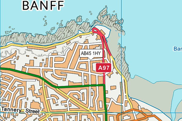 AB45 1HY map - OS VectorMap District (Ordnance Survey) AB45 1HY map - OS VectorMap District (Ordnance Survey)