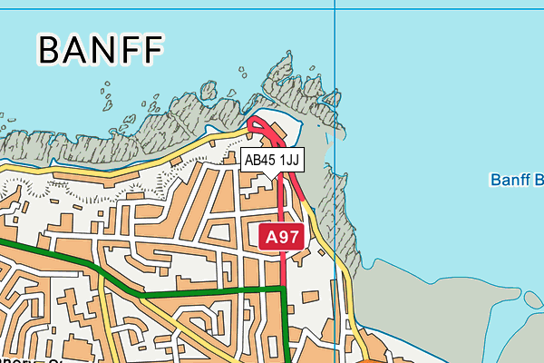 AB45 1JJ map - OS VectorMap District (Ordnance Survey) AB45 1JJ map - OS VectorMap District (Ordnance Survey)