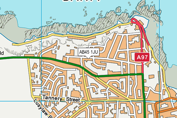 AB45 1JU map - OS VectorMap District (Ordnance Survey) AB45 1JU map - OS VectorMap District (Ordnance Survey)