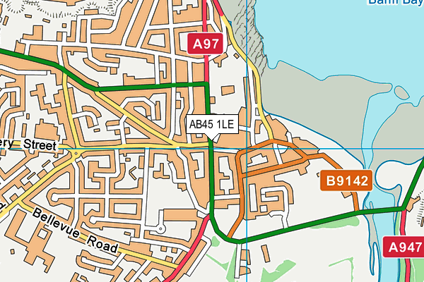 AB45 1LE map - OS VectorMap District (Ordnance Survey) AB45 1LE map - OS VectorMap District (Ordnance Survey)