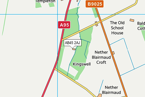 AB45 2AJ map - OS VectorMap District (Ordnance Survey) AB45 2AJ map - OS VectorMap District (Ordnance Survey)