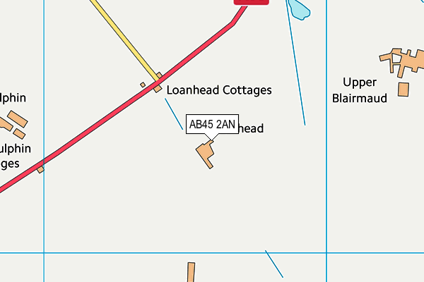 AB45 2AN map - OS VectorMap District (Ordnance Survey) AB45 2AN map - OS VectorMap District (Ordnance Survey)