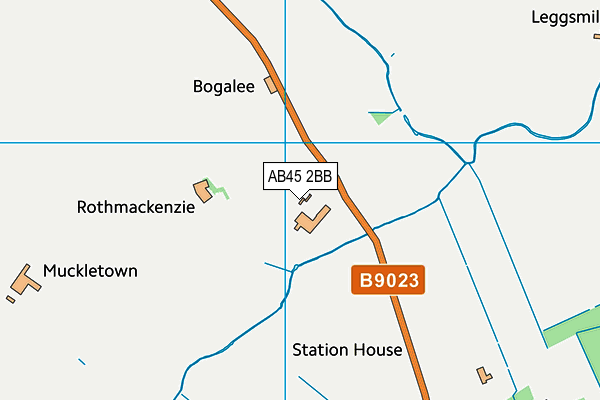 AB45 2BB map - OS VectorMap District (Ordnance Survey) AB45 2BB map - OS VectorMap District (Ordnance Survey)