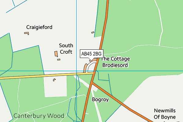 AB45 2BG map - OS VectorMap District (Ordnance Survey) AB45 2BG map - OS VectorMap District (Ordnance Survey)