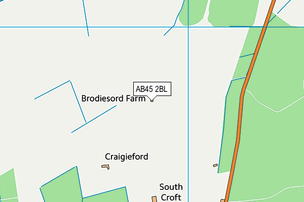 AB45 2BL map - OS VectorMap District (Ordnance Survey) AB45 2BL map - OS VectorMap District (Ordnance Survey)