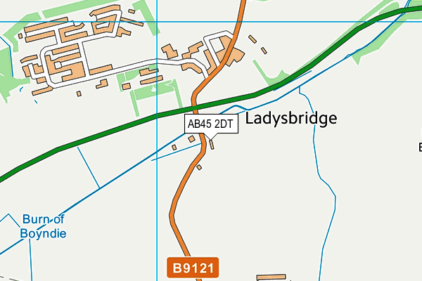 AB45 2DT map - OS VectorMap District (Ordnance Survey) AB45 2DT map - OS VectorMap District (Ordnance Survey)