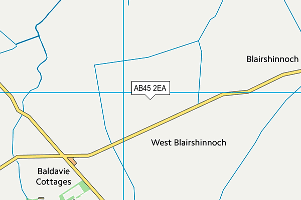 AB45 2EA map - OS VectorMap District (Ordnance Survey) AB45 2EA map - OS VectorMap District (Ordnance Survey)