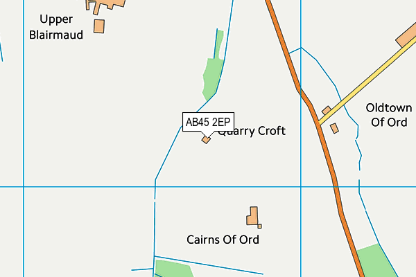 AB45 2EP map - OS VectorMap District (Ordnance Survey) AB45 2EP map - OS VectorMap District (Ordnance Survey)