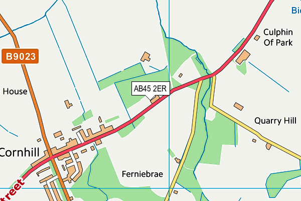 AB45 2ER map - OS VectorMap District (Ordnance Survey) AB45 2ER map - OS VectorMap District (Ordnance Survey)