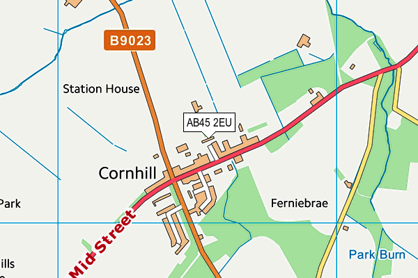 AB45 2EU map - OS VectorMap District (Ordnance Survey) AB45 2EU map - OS VectorMap District (Ordnance Survey)