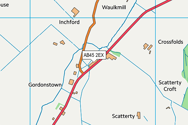 AB45 2EX map - OS VectorMap District (Ordnance Survey) AB45 2EX map - OS VectorMap District (Ordnance Survey)