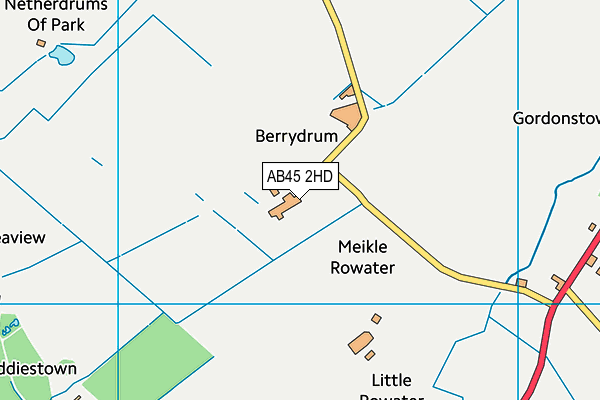 AB45 2HD map - OS VectorMap District (Ordnance Survey) AB45 2HD map - OS VectorMap District (Ordnance Survey)