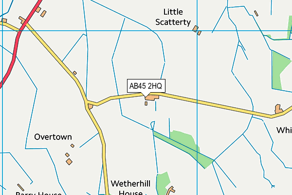 AB45 2HQ map - OS VectorMap District (Ordnance Survey) AB45 2HQ map - OS VectorMap District (Ordnance Survey)
