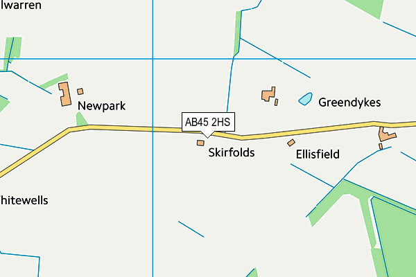 AB45 2HS map - OS VectorMap District (Ordnance Survey) AB45 2HS map - OS VectorMap District (Ordnance Survey)
