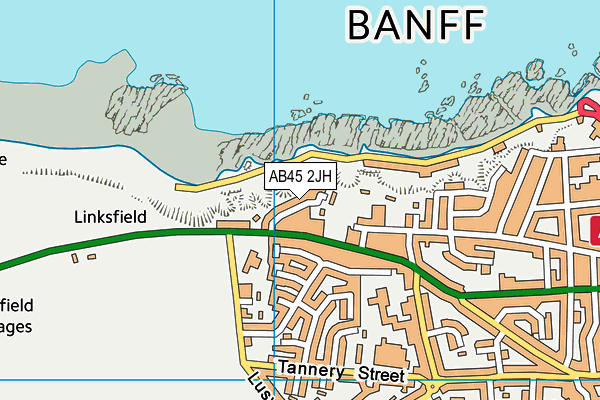 AB45 2JH map - OS VectorMap District (Ordnance Survey) AB45 2JH map - OS VectorMap District (Ordnance Survey)