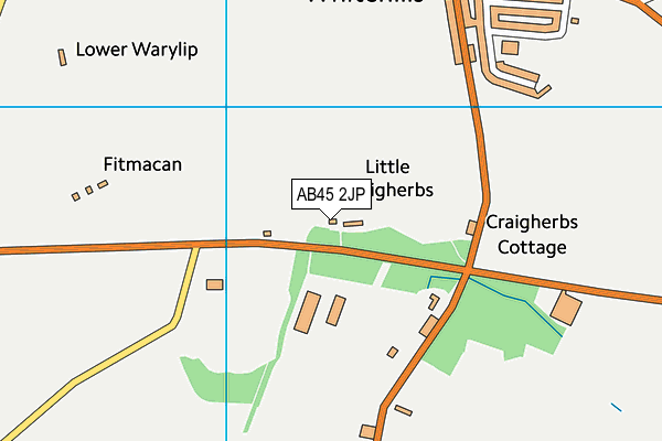 AB45 2JP map - OS VectorMap District (Ordnance Survey) AB45 2JP map - OS VectorMap District (Ordnance Survey)