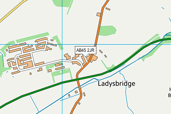 AB45 2JR map - OS VectorMap District (Ordnance Survey) AB45 2JR map - OS VectorMap District (Ordnance Survey)