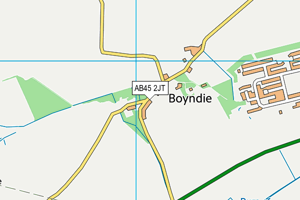 AB45 2JT map - OS VectorMap District (Ordnance Survey) AB45 2JT map - OS VectorMap District (Ordnance Survey)