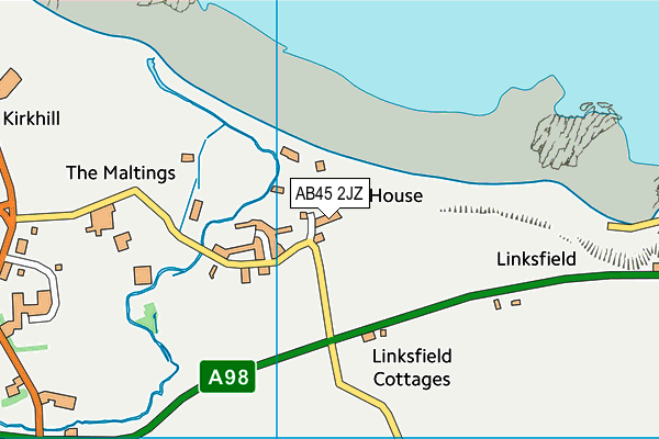 AB45 2JZ map - OS VectorMap District (Ordnance Survey) AB45 2JZ map - OS VectorMap District (Ordnance Survey)