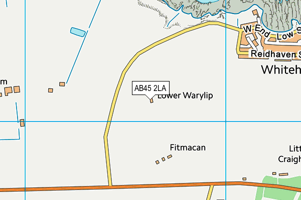AB45 2LA map - OS VectorMap District (Ordnance Survey) AB45 2LA map - OS VectorMap District (Ordnance Survey)