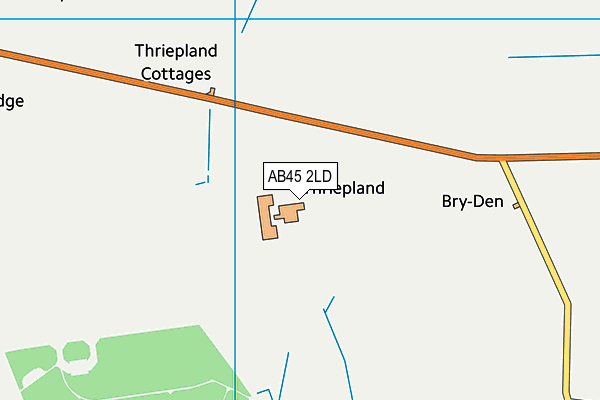 AB45 2LD map - OS VectorMap District (Ordnance Survey) AB45 2LD map - OS VectorMap District (Ordnance Survey)