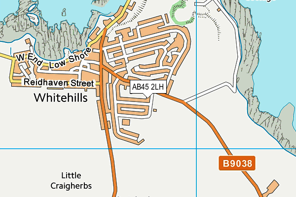 AB45 2LH map - OS VectorMap District (Ordnance Survey) AB45 2LH map - OS VectorMap District (Ordnance Survey)
