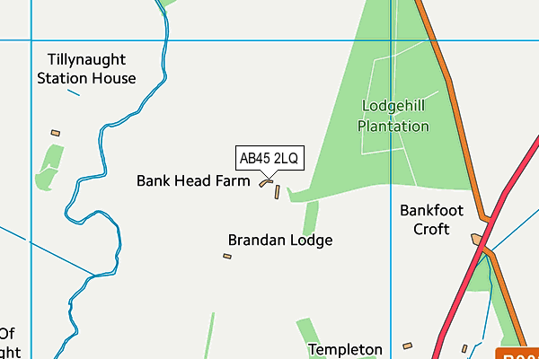 AB45 2LQ map - OS VectorMap District (Ordnance Survey) AB45 2LQ map - OS VectorMap District (Ordnance Survey)