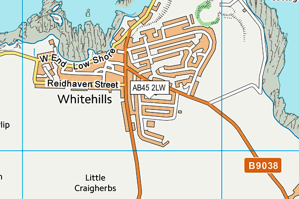 AB45 2LW map - OS VectorMap District (Ordnance Survey) AB45 2LW map - OS VectorMap District (Ordnance Survey)