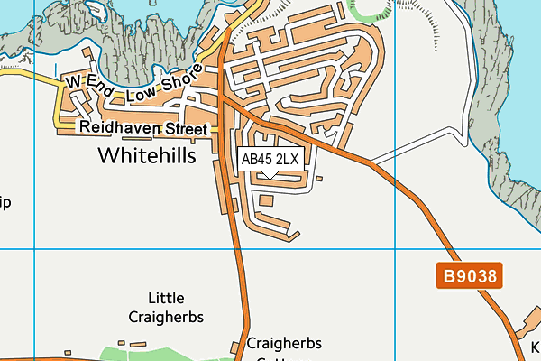 AB45 2LX map - OS VectorMap District (Ordnance Survey) AB45 2LX map - OS VectorMap District (Ordnance Survey)