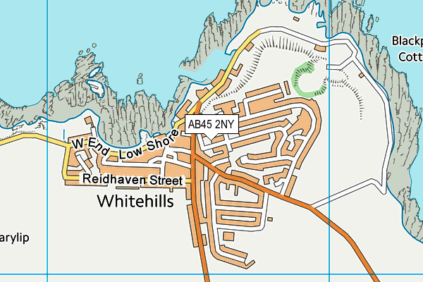 AB45 2NY map - OS VectorMap District (Ordnance Survey)