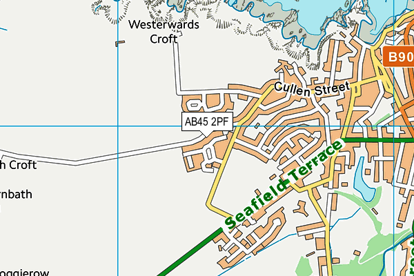 AB45 2PF map - OS VectorMap District (Ordnance Survey) AB45 2PF map - OS VectorMap District (Ordnance Survey)