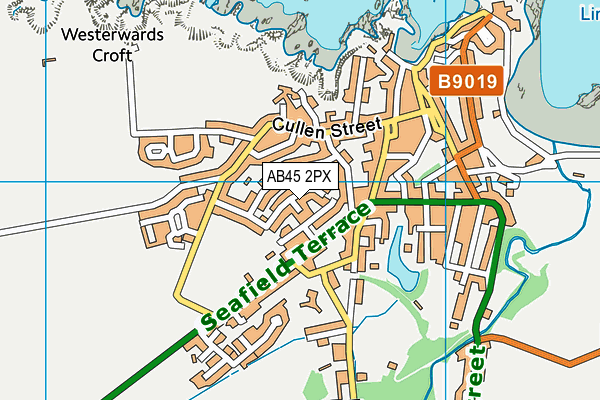 AB45 2PX map - OS VectorMap District (Ordnance Survey) AB45 2PX map - OS VectorMap District (Ordnance Survey)