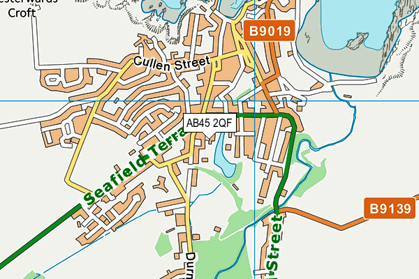 AB45 2QF map - OS VectorMap District (Ordnance Survey) AB45 2QF map - OS VectorMap District (Ordnance Survey)