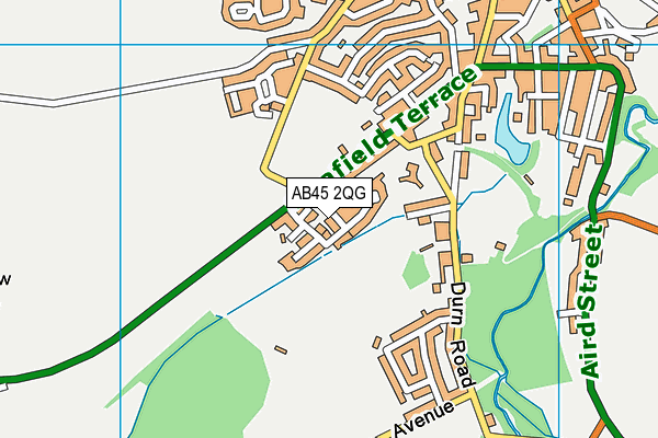 AB45 2QG map - OS VectorMap District (Ordnance Survey) AB45 2QG map - OS VectorMap District (Ordnance Survey)