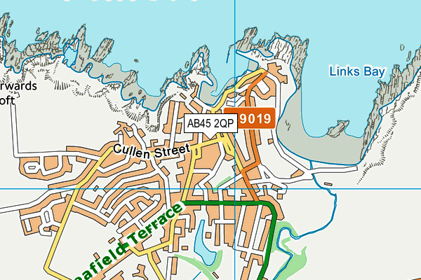 AB45 2QP map - OS VectorMap District (Ordnance Survey) AB45 2QP map - OS VectorMap District (Ordnance Survey)