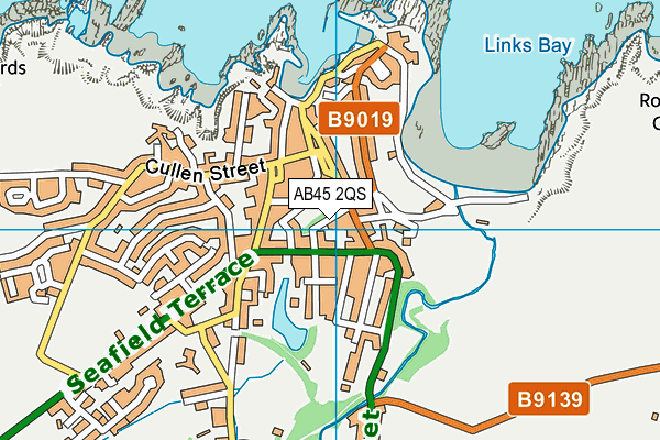 AB45 2QS map - OS VectorMap District (Ordnance Survey) AB45 2QS map - OS VectorMap District (Ordnance Survey)