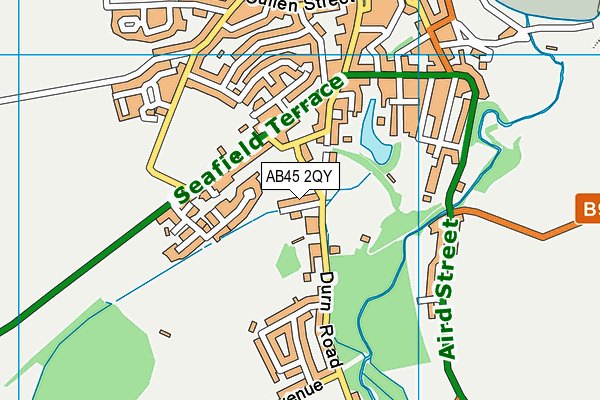 AB45 2QY map - OS VectorMap District (Ordnance Survey) AB45 2QY map - OS VectorMap District (Ordnance Survey)