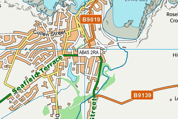 AB45 2RA map - OS VectorMap District (Ordnance Survey) AB45 2RA map - OS VectorMap District (Ordnance Survey)