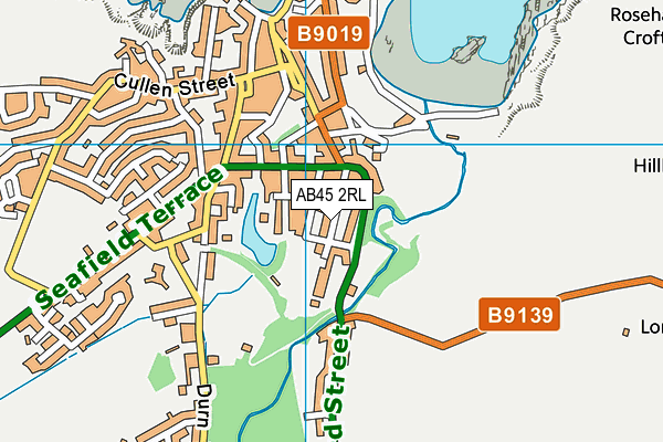 AB45 2RL map - OS VectorMap District (Ordnance Survey) AB45 2RL map - OS VectorMap District (Ordnance Survey)
