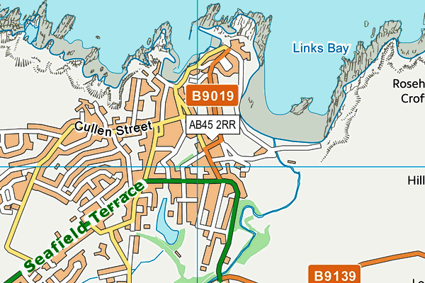 AB45 2RR map - OS VectorMap District (Ordnance Survey) AB45 2RR map - OS VectorMap District (Ordnance Survey)