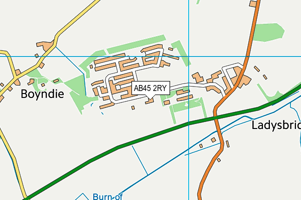 AB45 2RY map - OS VectorMap District (Ordnance Survey) AB45 2RY map - OS VectorMap District (Ordnance Survey)