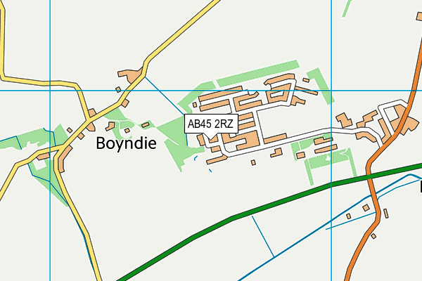 AB45 2RZ map - OS VectorMap District (Ordnance Survey) AB45 2RZ map - OS VectorMap District (Ordnance Survey)