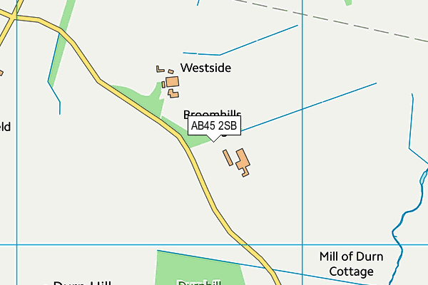 AB45 2SB map - OS VectorMap District (Ordnance Survey)