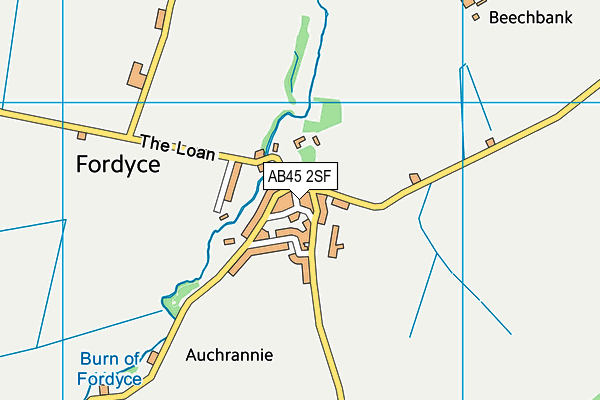 AB45 2SF map - OS VectorMap District (Ordnance Survey) AB45 2SF map - OS VectorMap District (Ordnance Survey)