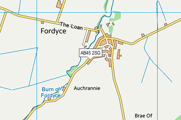AB45 2SG map - OS VectorMap District (Ordnance Survey) AB45 2SG map - OS VectorMap District (Ordnance Survey)