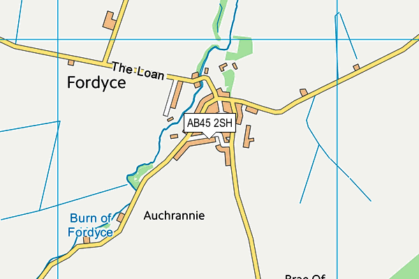 AB45 2SH map - OS VectorMap District (Ordnance Survey) AB45 2SH map - OS VectorMap District (Ordnance Survey)