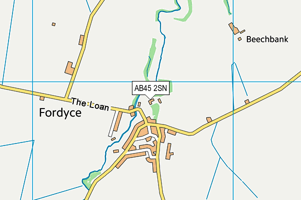 AB45 2SN map - OS VectorMap District (Ordnance Survey) AB45 2SN map - OS VectorMap District (Ordnance Survey)
