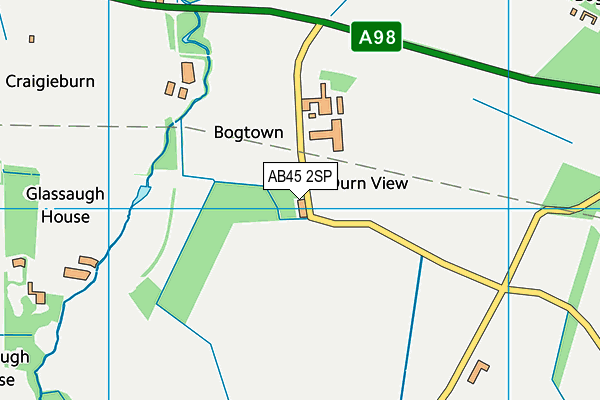 AB45 2SP map - OS VectorMap District (Ordnance Survey) AB45 2SP map - OS VectorMap District (Ordnance Survey)