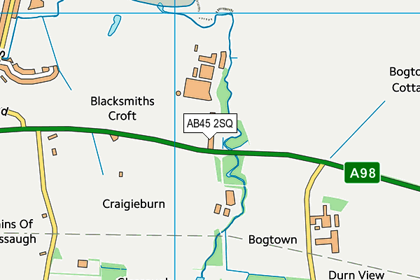 AB45 2SQ map - OS VectorMap District (Ordnance Survey) AB45 2SQ map - OS VectorMap District (Ordnance Survey)