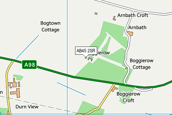 AB45 2SR map - OS VectorMap District (Ordnance Survey) AB45 2SR map - OS VectorMap District (Ordnance Survey)